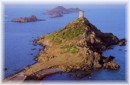 La tour gnoise de La Parata sur les les Sanguinaires  Ajaccio