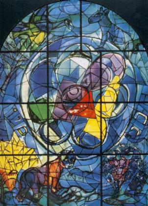 Chagall Vitrail  Jrusalem